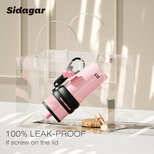 SDGA+ 24 oz Stainless Steel Tumbler with Lid and Straw, Insulated Water Bottle Leak Proof for Hot and Cold, Portable Travel Coffee Mug, Reusable Coffee Cup for Women, Pink - Image 3
