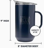 Cold Brew Pitcher, Stainless Steel, Spill Resistant Lid, Easy Pour, 67 Oz - Image 2