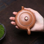 Tea Pots For Loose Tea Handheld Flat Purple Clay Teapot Suitable For Single-person Tea Brewing Tea Infuser Pot - Image 5