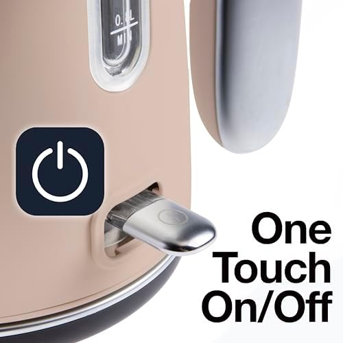 Rae Dunn Electric Hot Water Kettle - Stainless Steel Coffee Maker, Tea Kettle, Swivel Base, With Automatic Shut Off Boil-Dry Protection, Easy Pour Pitcher, 1500 Watt Boiling Power, 1.7 Liters, Blush - Image 5