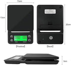 1pc Kitchen Tools Coffee Scale with Timer Digital Multifunction Weighing Scale 3kg/0.1g Pour Over Drip Espresso Scale Display(Black 5kg 0.1g) - Image 4