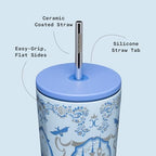 Corkcicle Cold Cup Straw Tumbler, 24 oz, Disney Princess Cinderella - Image 4