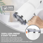 20 oz Tumbler with Handle Stainless Steel Insulated Coffee Mug Tumbler with Lid and Straw Double Wall Vacuum Insulated Coffee Mug Leak Proof Travel Mug for Hot and Cold Drink (White,4pack) - Image 5