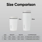 Owala SmoothSip Slider Insulated Stainless Steel Coffee Tumbler, Reusable Iced Coffee Cup, Hot Coffee Travel Mug, BPA Free 20 oz, Sugar High - Image 5