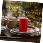 2pcs Tea Loose Leaf Tea Storage Travel Coffee Containers Tea Bag Storage Square Metal Tin Sealed Dry Fruit Jar Metal Tea Canister Tinplate Tea Tin Portable Office Tin Can-Red - Image 6