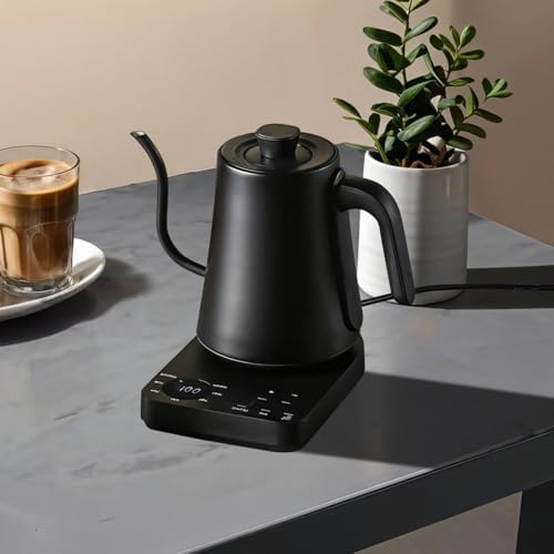 Gooseneck Electric Kettle, Water Kettle with Smart Temperature Control, 1000 ml Stainless Steel, 1200W Fast Heating, Touchscreen Display - Image 2