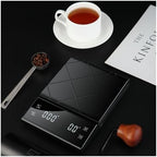 Digital Scale, Coffee Scale, Timer Function, Digital Display, Maximum Weighing 3kg, Accuracy 0.1g Food Kitchen Gram Weight Small Balance(Black) - Image 6