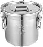 3.17Gal Stainless Steel Canister w/ Lid Flour Storage Container (12L) by KONKENIE