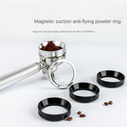 51/53/58mm Espresso Coffee Dosing Ring Coffee Filter Replacement Ring Espresso with 2 Cup 1 Cup Basket Needle Dosing Funnel 54mm(Silver,51MM) - Image 2