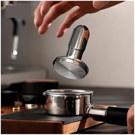 Coffee Tamper Constant Pressure Stainless Steel Coffee Powder Press 51mm/58mm Espresso Distribution Tool With Calibrated Spring(51MM silver) - Image 5