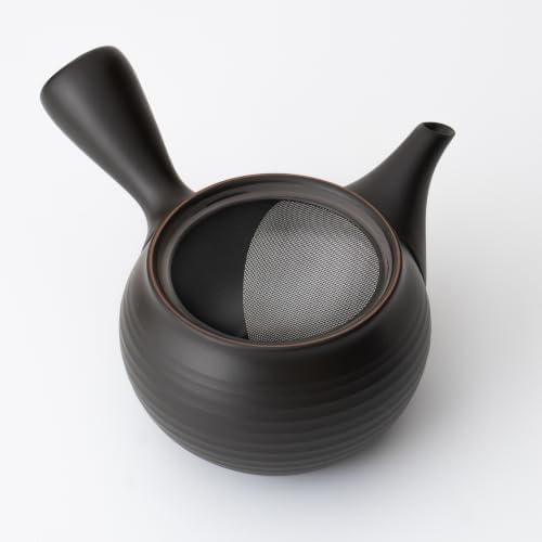 Japanese Kyusu Teapot [Black] 420ml/14.2 fl oz capacity Tokoname Yaki | Japanese Tea KIMIKURA - Image 7