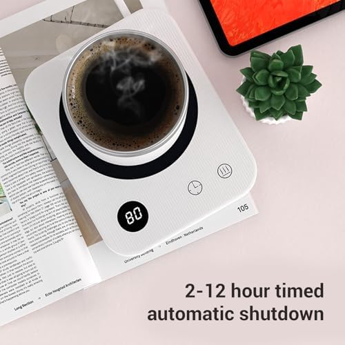 Buachois Cup Warmer Mug Warmer, Electric Cup Warmer Electric Mug Warmer Desk for Office Home (US Plug 110V) - Image 4