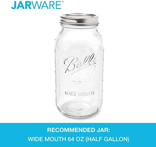 Jarware Cold Brew Coffee Maker and Tea Infuser Lid For Wide Mouth Mason Jars,Black - Image 6