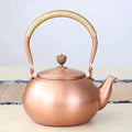LJYT Teapot Small Tea Pot Tea Kettle for Loose Tea, Copper Vintage Tea Infuser for Home Office Party Restaurant, 1200ml by Unknown