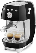 Smeg ECF03 Made in Italy Retro Espresso Machine with Cold Brew, 15 Bar Pump, Thermoblock Heating, Steam Wand, Adjustable Temperature, 47 oz Water Tank- (Black) - Image 2