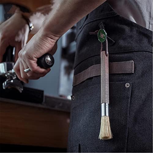 Coffee Machine Cleaning Brush Bean Grinder Cleaning Brush with Leather Cord Countertop Cleaning Brush Coffee Powder Brush(#1) - Image 6