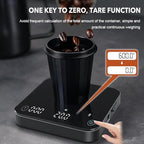 Digital Coffee Scale, Rechargeable Espresso Scale with Tare Function, 0.1g Precision, LED Display, Manual/Automatic Timing for Espresso and Pour Over Brewing - Image 4