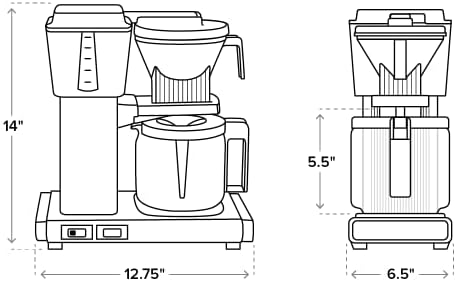 Technivorm Moccamaster 53934 KBGV Select 10-Cup Coffee Maker, Turquoise, 40 ounce, 1.25l - Image 3
