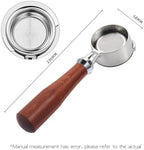58MM Coffee Bottomless Portafilter,Compatible With GAGGIA,Classic Pro Naked Filter Basket Barista Accessories Espresso Machine Tools Goods(58MM Red Wood C) - Image 2
