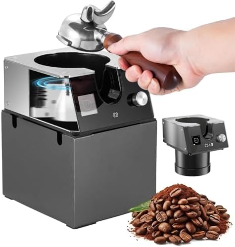 Automatic Espresso Grinder Cleaner with Replaceable Heads, Safe and Easy Cleaning of 58mm Portafilters, for Faster Workflow 110V by Unknown