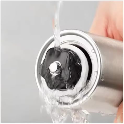 Stainless Home Portable Manual Coffee Grinder Hand Coffee with Ceramic Burrs Adjustable Settings Portable Hand Crank Tools(Small) - Image 4