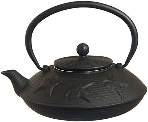 M.V. Trading T7016 Cast Iron Teapot Felicity, 27-Ounce, Black Butterfly by MVTrading