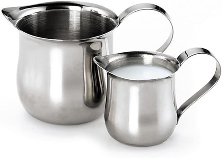 Stainless Steel Milk Frother Barista Craft Latte Cream Cup Froth Pot Pitcher Waist-shaped(6cm.5) - Image 3