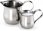 Stainless Steel Milk Frother Barista Craft Latte Cream Cup Froth Pot Pitcher Waist-shaped(6cm) - Image 3