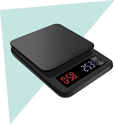 Digital Kitchen Food Scale with Timer, 5kg Black for Cooking - Image 2