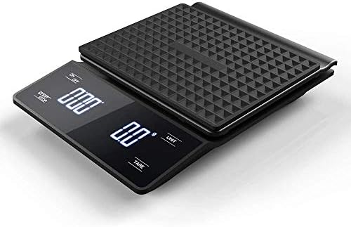 Coffee Scale with Timer 3kg/0.1g Digital Touch Scale Weighing High Precision Pour Over Drip Espresso Scale with Back-Lit LCD Display by Unknown