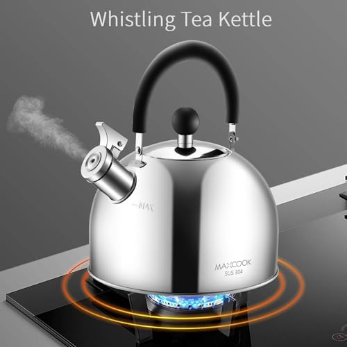 304 Stainless Steel Whistling Tea Kettle 3.17 Quart/3L Tea Pot - Image 6