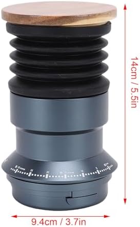 Coffee Grinder Single Dose Hopper Silicone Bellow Blower Single Dose Bean Hopper with Wood Lid for Cleaning Coffee Grounds - Image 6