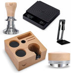Espresso Machine Accessories Kit 54mm – Coffee Scale, Tamping Station, Calibrated Tamper, Leveler & WDT Tool | Barista Tools by KNODOS