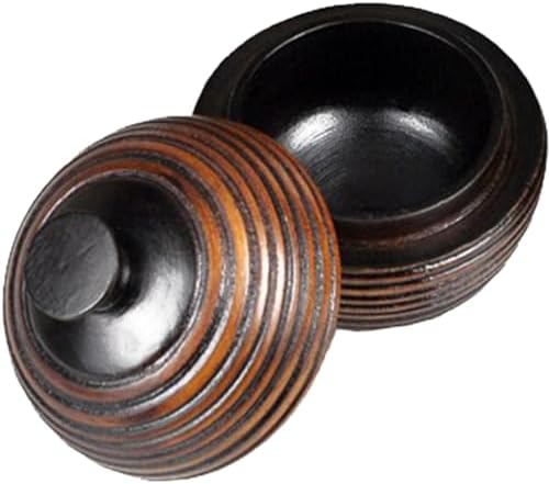 Wooden Tea Jar with Cover, Antique Loose Leaf Tea Storage Tin, Medium Vintage Food Canister for Kitchen Pantry Organization by CIYODO