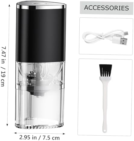 Rechargeable Conical Burr Coffee Grinder for Home with Adjustable - Image 2