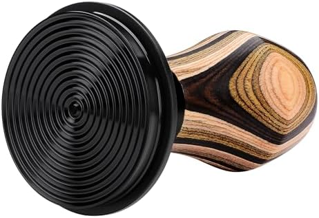 Normcore 58.5mm Espresso Coffee Tamper V4, Spring Loaded Tamper With Titanium PVD Coating Ripple Base, 15lb / 25lb / 30lbs Replacement Springs, Colorful Wood Handle - Image 5