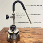 Outdoor Milk Frother with Air Pressure Gauge,3-Hole Steam Nozzle - Image 5