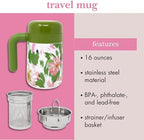 kate spade new york Tea Infuser Travel Mug, Hidden Garden - Image 5