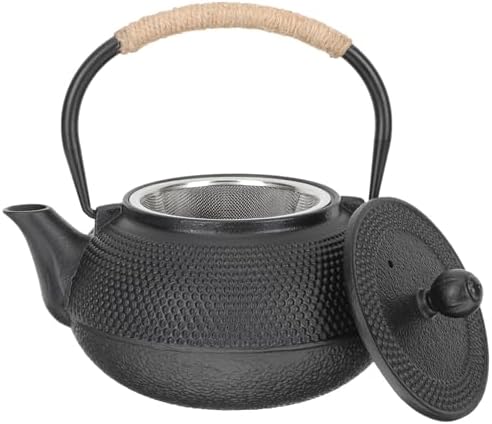 Tetsubin Cast Iron Teapot 800ml with Infuser for Home Tea Brewing by BESTYASH