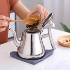 Premium Gooseneck Stainless Steel Tea Kettle - 1L Capacity for Perfect Pour Over Coffee & Tea, Ideal for Home, Office & Camping(OneColor,1.1 Quart) - Image 7
