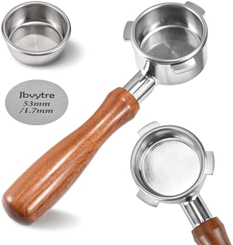 54mm Bottomless Portafilter for Breville Barista Express 878/875 & Bambino Plus - 3 Ear Unpressurized Steel Filter Compatible with Sage BES840/870/500BSS by Unknown