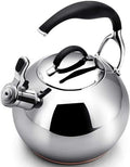 Kettle,Modern Gas Stainless Steel Whistling Tea Pot For Stovetop With Cool Grip Ergonomic Handle 3.2 L Whistling Tea Quick Boil Kettle-3.1 liters by Unknown