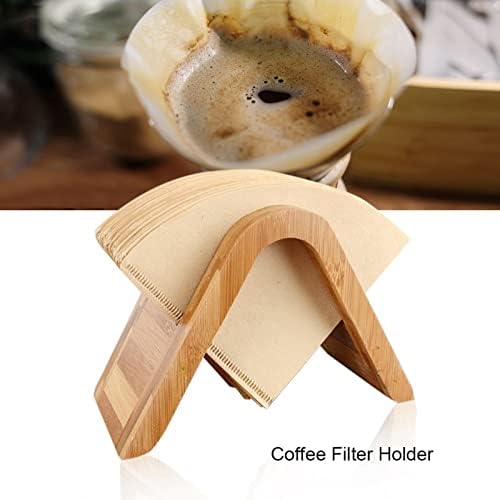Filtering Paper Storage Rack Stand, Coffee Filter Holder, Coffee Paper Storage Rack, Wood Coffee Filters Dispenser Holder for Various Situation - Image 5
