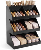 2 Pcs Acrylic Coffee Bar Organizer, Classic, 15.75 x 7.48 x 6.1 Inches by Wenqik