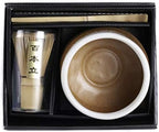 Fuji Merchandise Japanese Chasen Green Tea Bamboo Matcha Chasen Whisk Scoop and 21 fl oz Reactive Glaze Porcelain Matcha Bowl 3 Piece Gift Set - Image 4