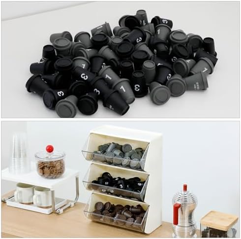3 Pack Coffee Pod and Creamer Organizer, Plastic - Image 3