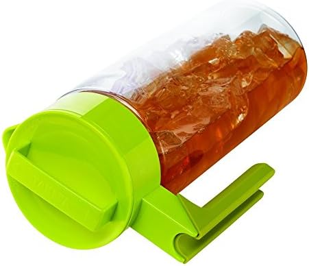 Takeya Flash Chill Iced Tea Maker - Versatile Tea Brewer for Loose/Bagged Tea - Patented Flash Chill Tech Hot/Cold Use BPA-Free Tritan Dishwasher Safe - Airtight Lid Made in USA - 2 Quart/Avocado - Image 2
