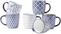 10 Oz Ceramic Coffee Mugs Set of 6 by Cerkik