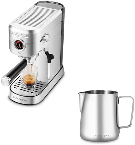 CASABREWS 5418 PRO Espresso Machine with 350ml(12oz) Milk Frothing Pitcher by CASABREWS