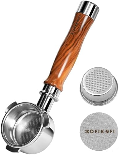 KOFIKOFI Bottomless Portafilter 54mm for Breville/Sage Rosewood by KOFIKOFI